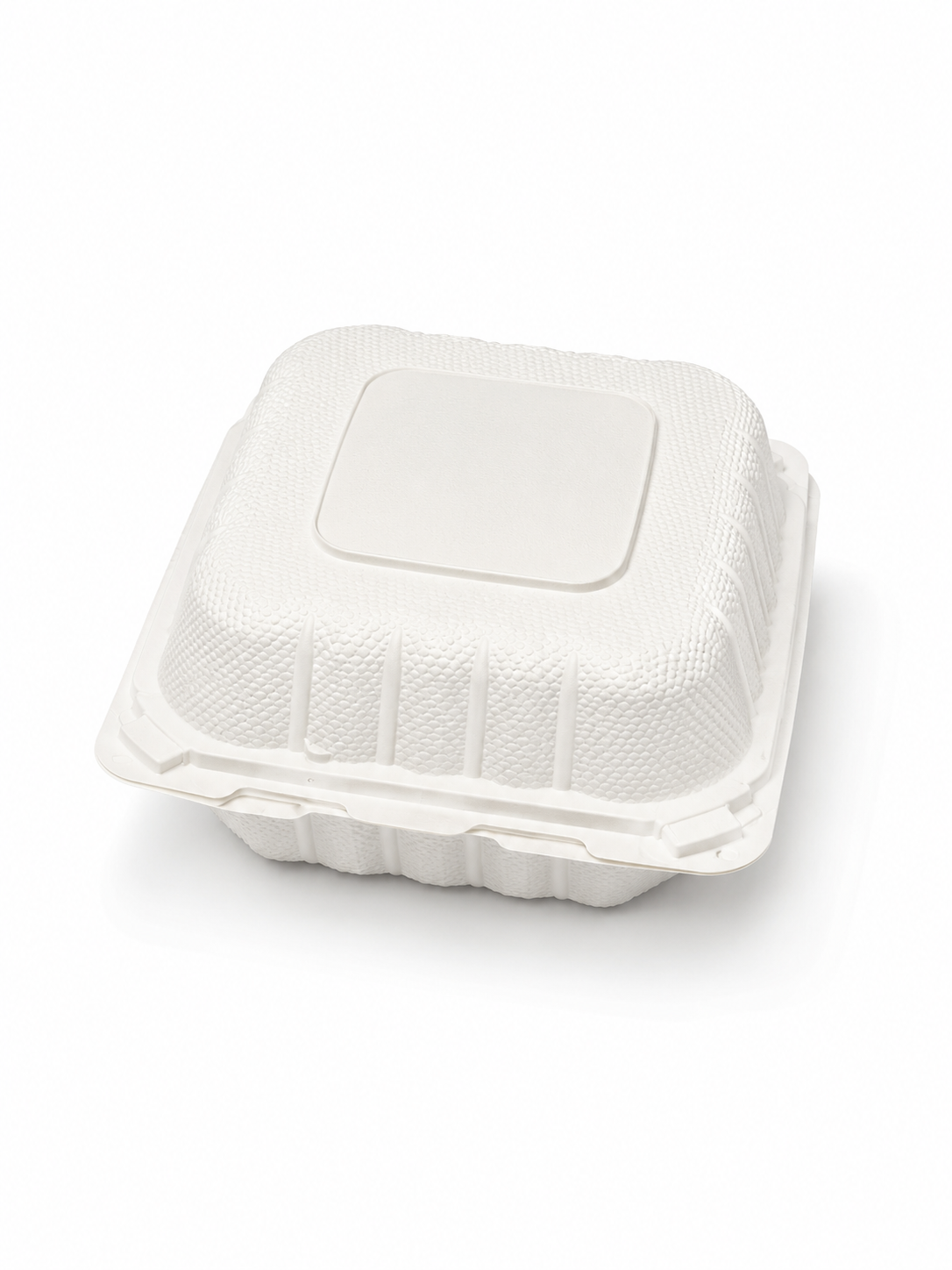 8-Inch Square Clamshell Container (TS-883-1)