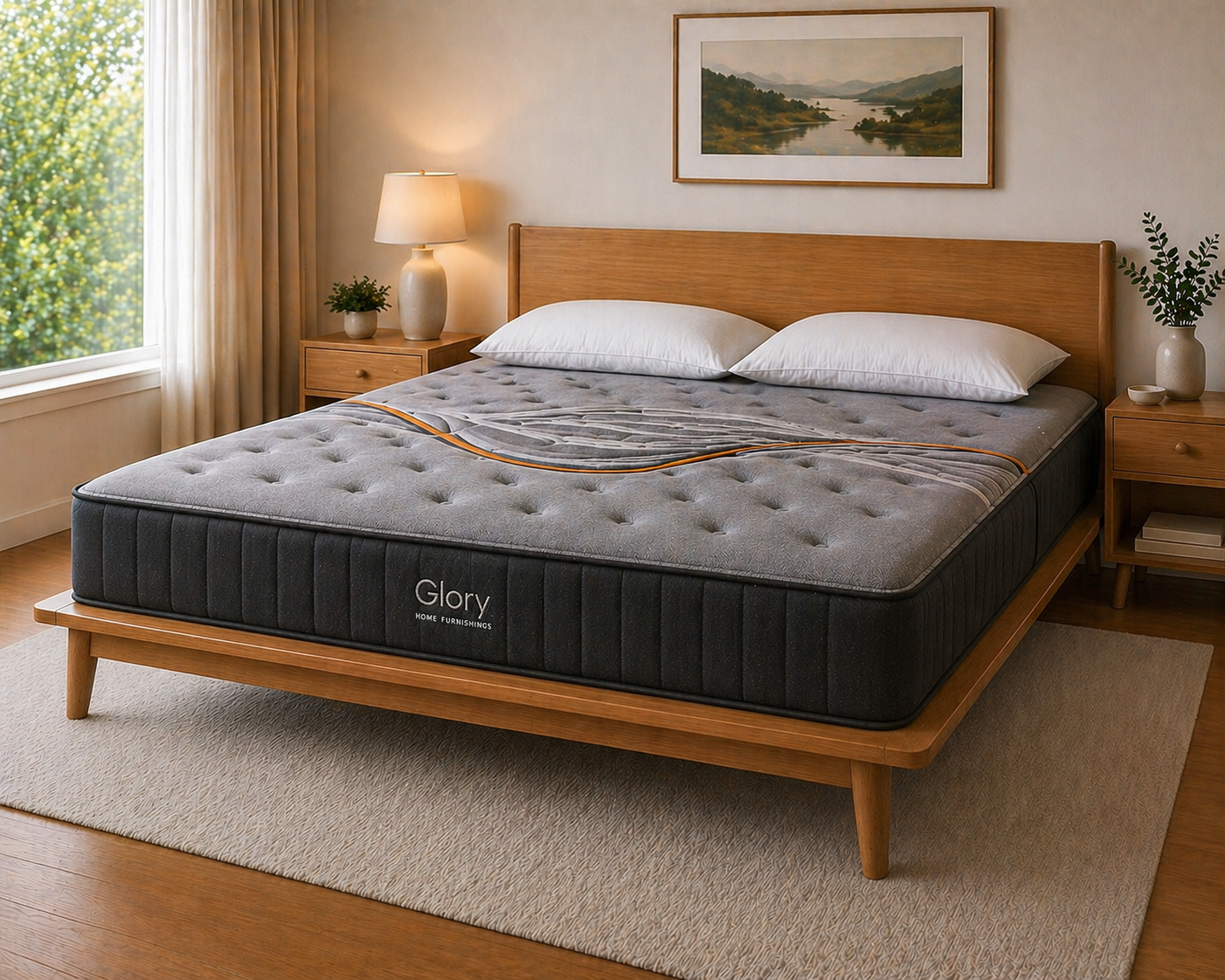 12" Glory Home Furnishings Coil Mattress – King