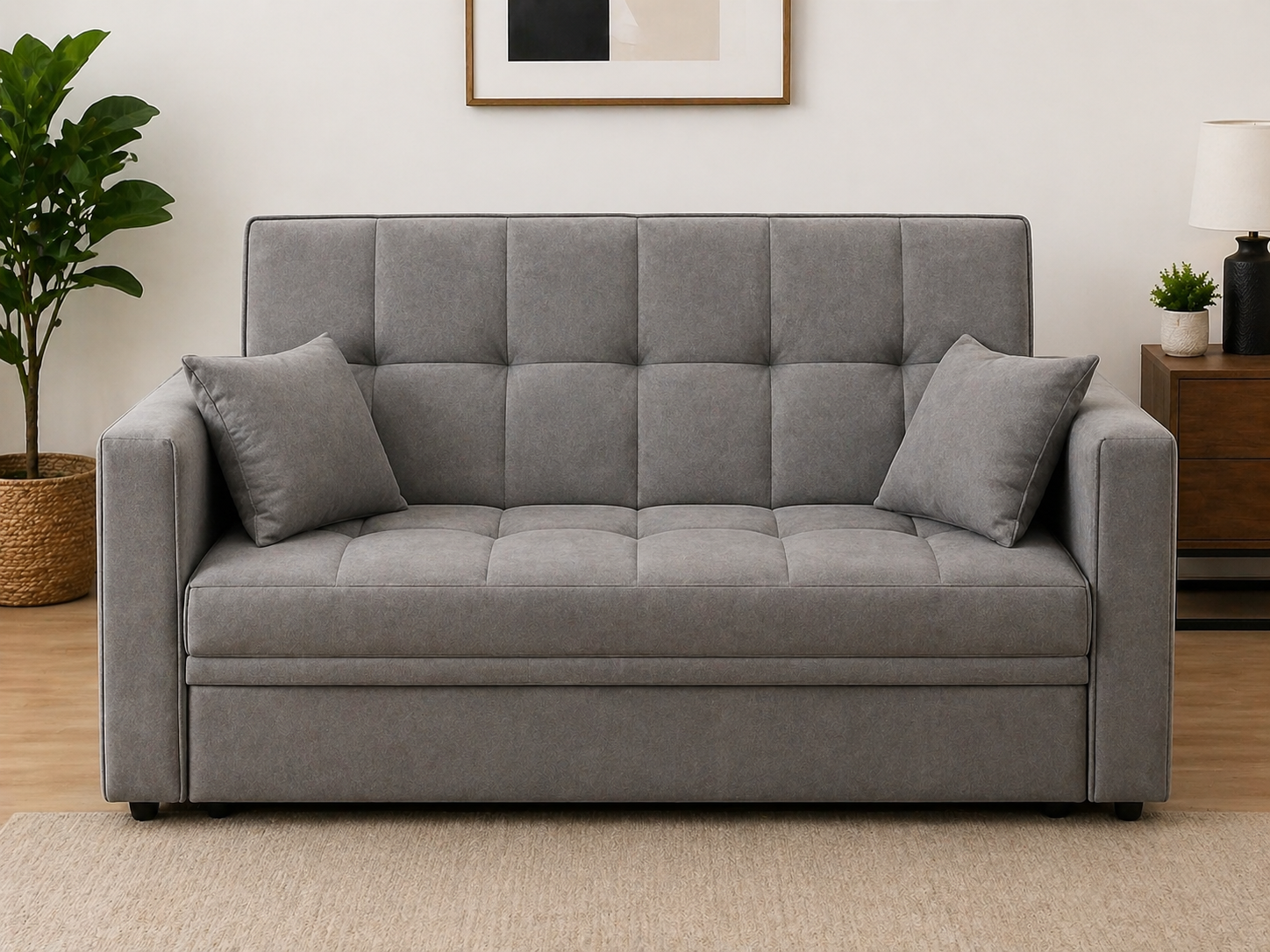 Space-Saving Pull-Out Sofa Bed